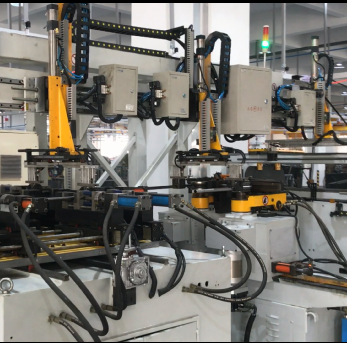 Video of U-tube automatic bending and punching production line