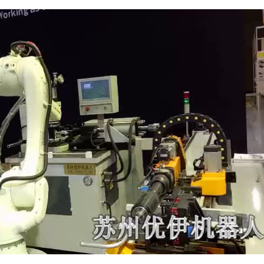 上海工博会展示的弯管机自动生产线