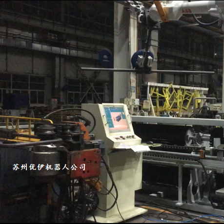 Video of YLM Pipe Bender and ABB Robot Automatic Line