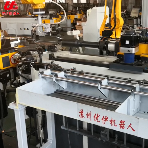 Production video of Zhangjiagang pipe bender with domestic machine head pillow b