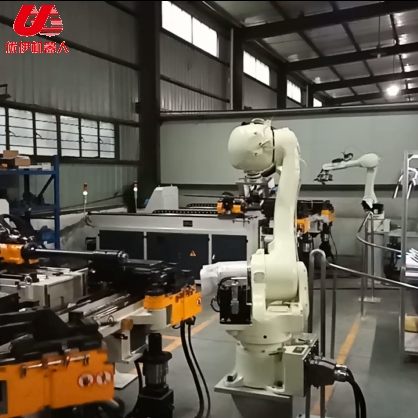 Kawasaki robot auto headrest bar automatic production line