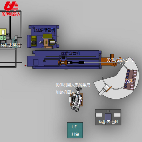 Auto Production Line of Trampoline Arc Tube w Robot