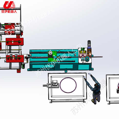 Tube End-Form and Bender Auto Work Station 