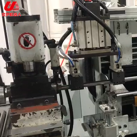 UE-SG40 Servo Feeding Auto Workstation of Auto Pipe Shrinking Machine