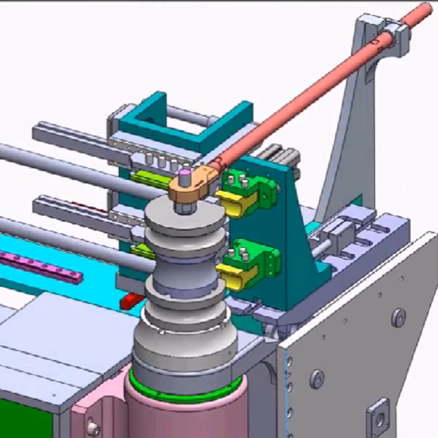 弯管机3D设计动漫视频